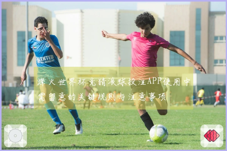 烽火世界杯竞猜滚球投注APP使用中需留意的关键规则与注意事项
